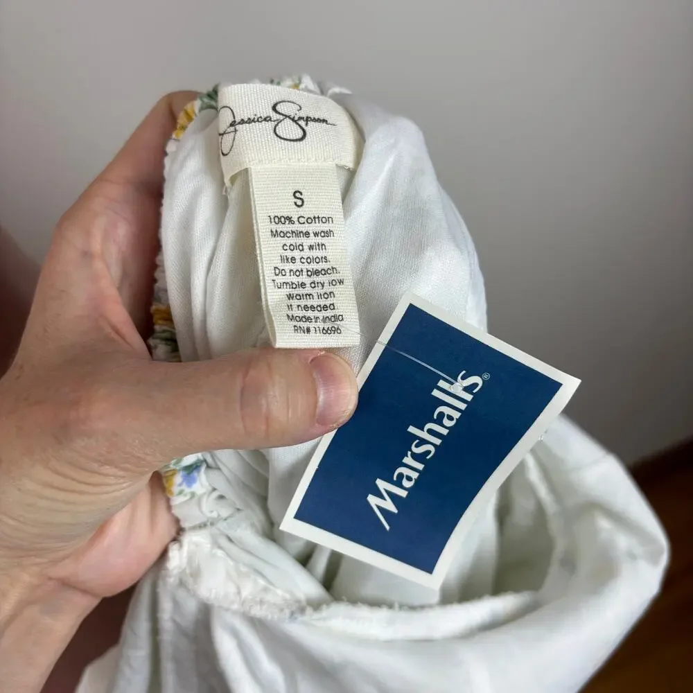 Jessica Simpson NEW floral mini dress Small cottage coquette preppy soft girl - Picture 4 of 4